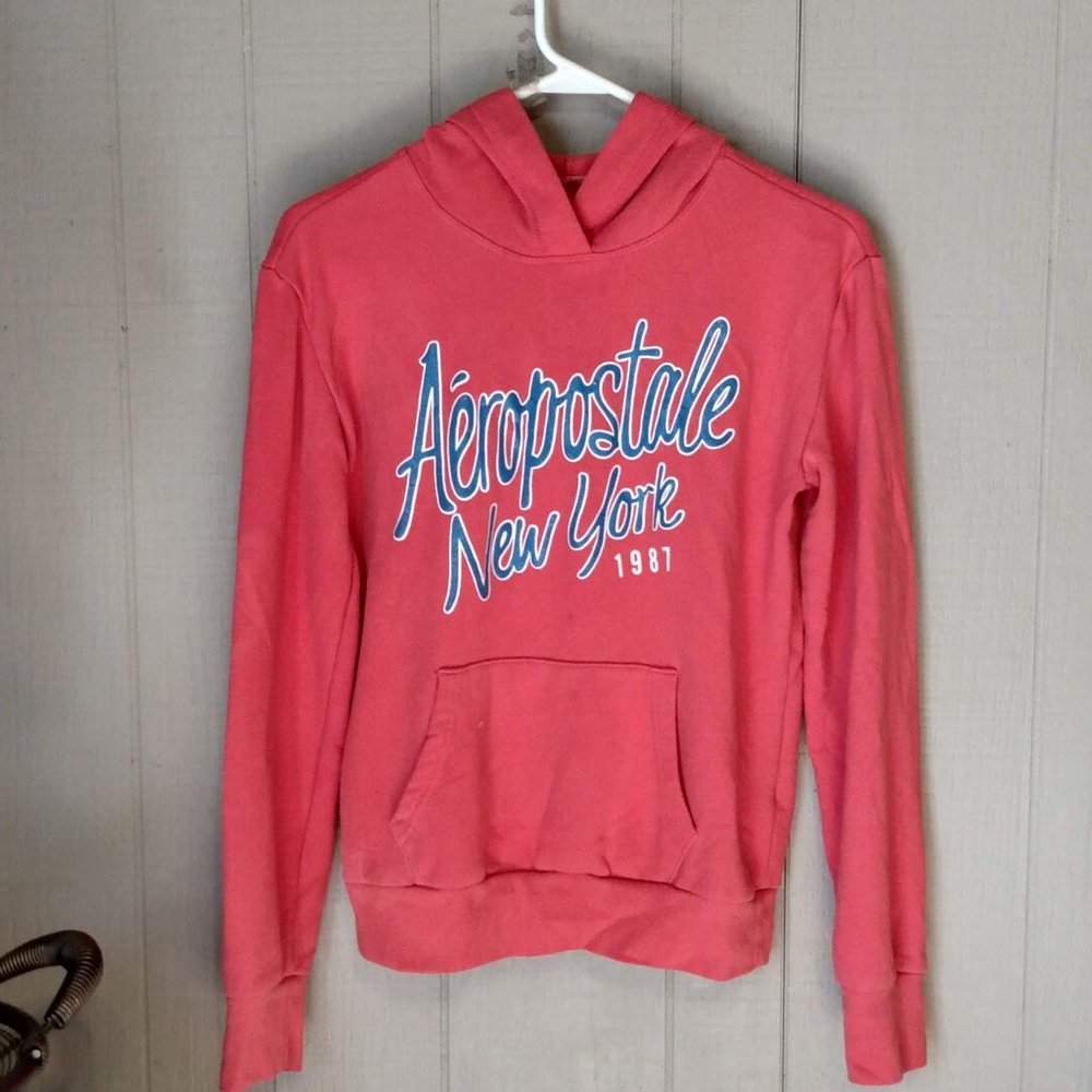 Aeropostale New York 1987 Pullover Hoodie Hooded Sweatshirt S